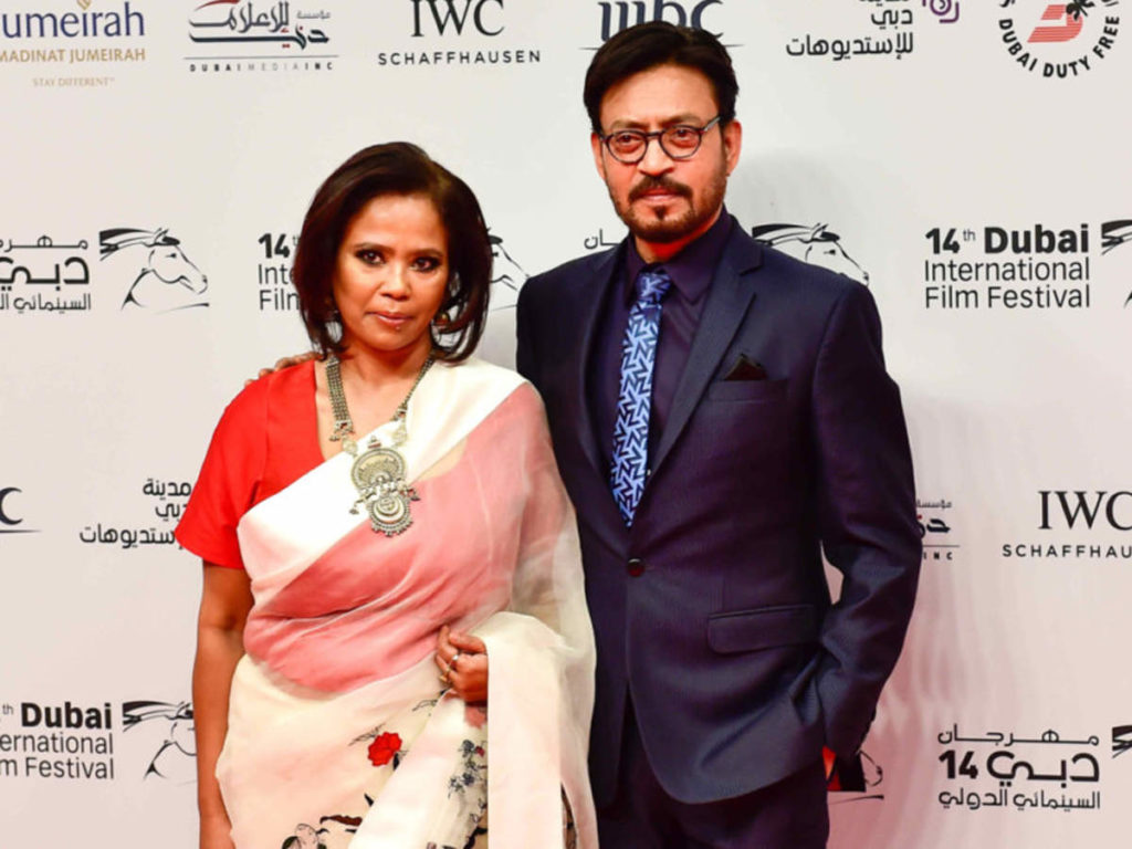 Irrfan Khan with his wife