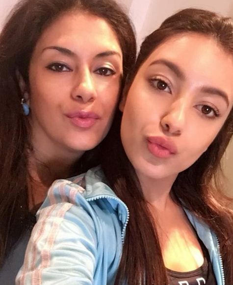 Sahher Bambba With Her Mother
