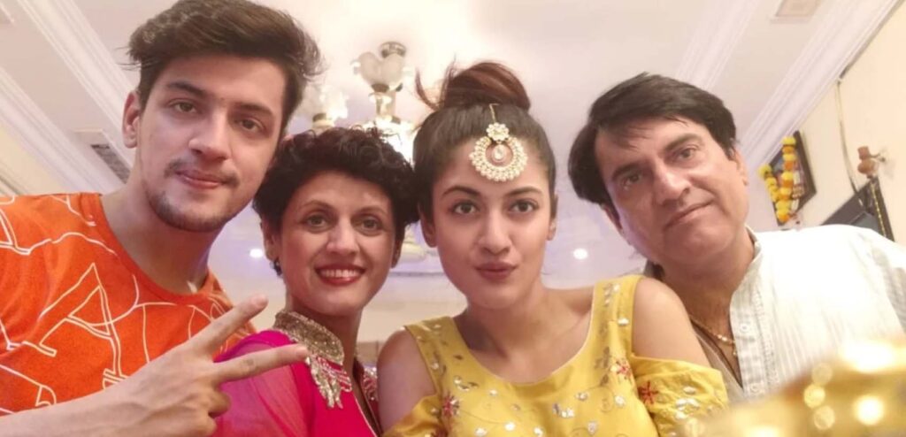 Aditi Sharma With Her Family