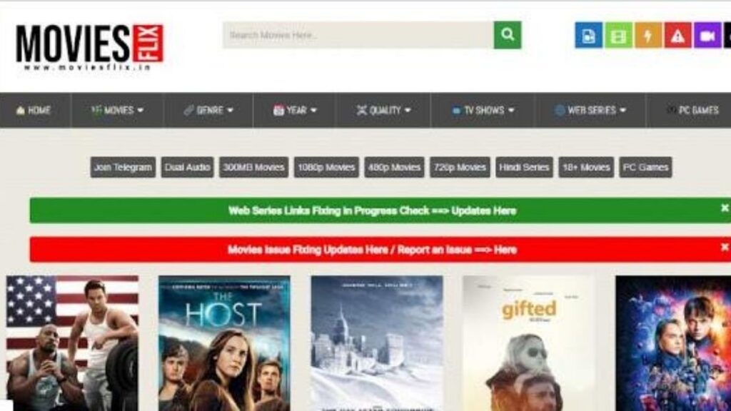 MoviesFlix Website