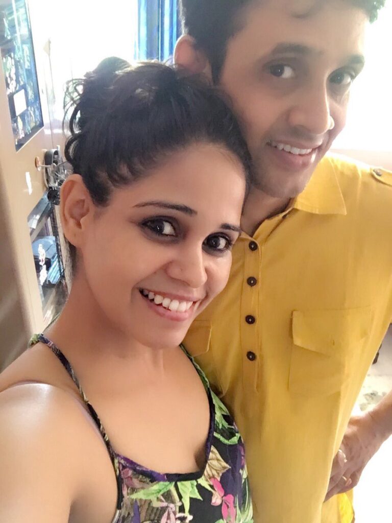garima vikrant singh With Her Husband