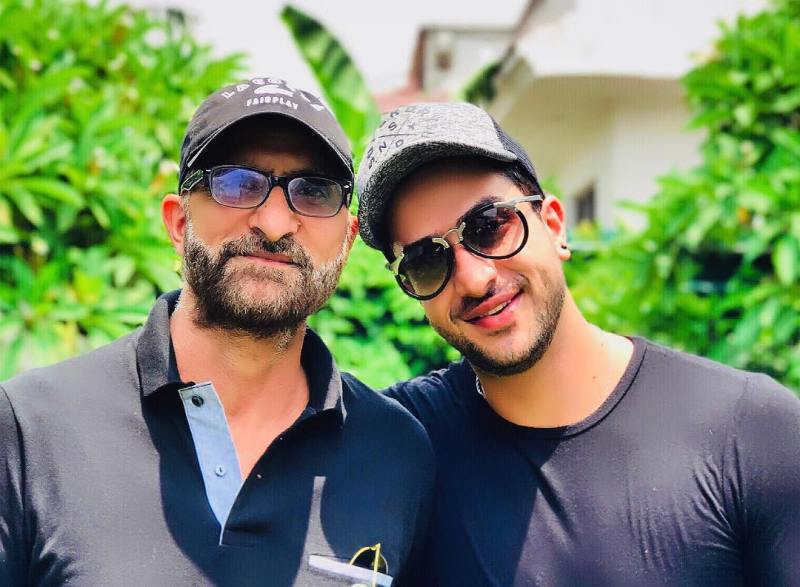 Aly Goni with Her Father