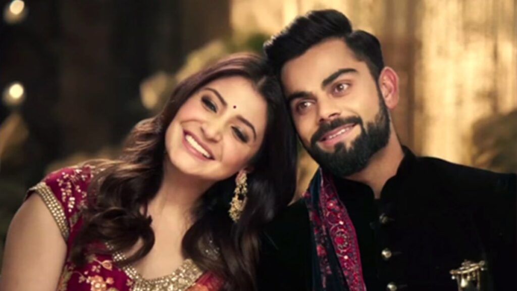 virat kohli with her wife