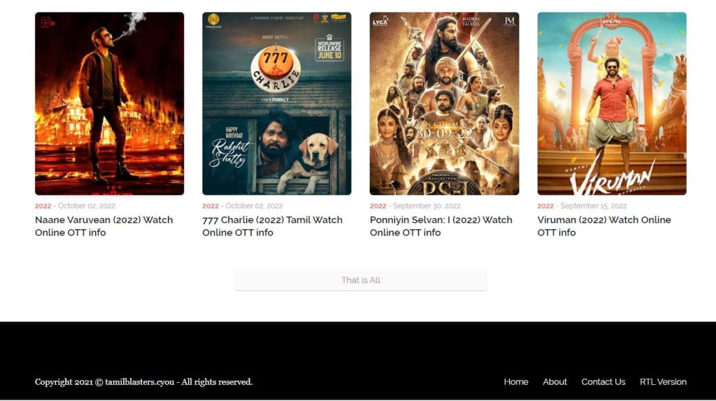 Tamilblasters Latest Tamil & Telugu, Movies Download in HD