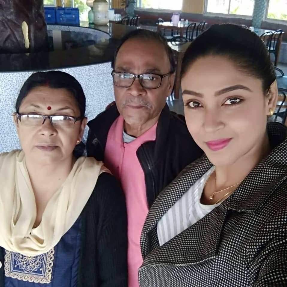 Angana Roy Family